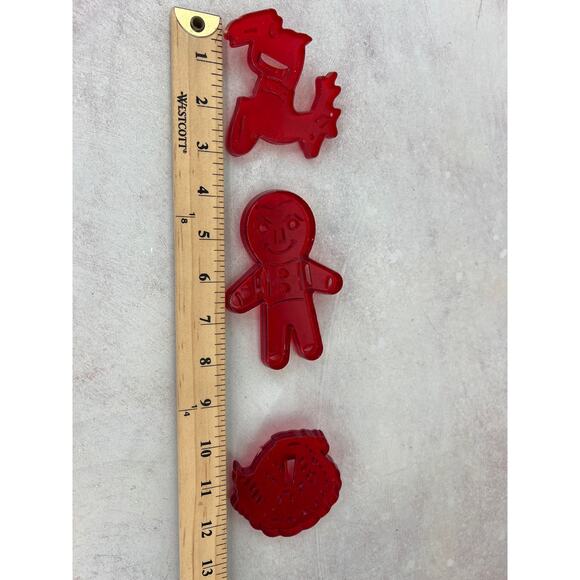 Vintage variety Christmas cookie cutters Toys Gingerbread Man Bells lot of 10 - Picture 6 of 9